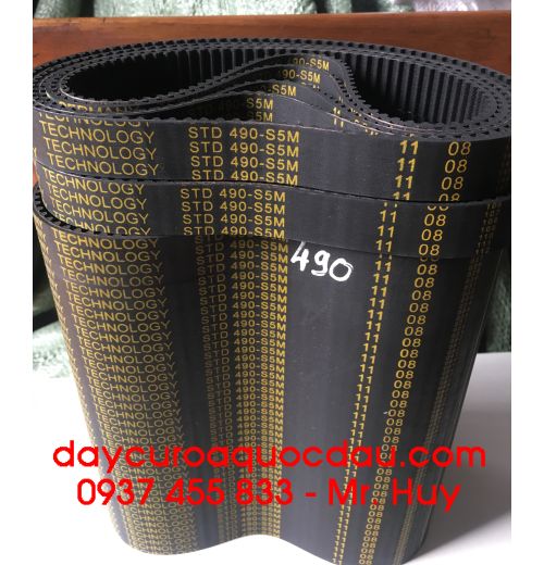 Dây curoa răng 490 S5M 