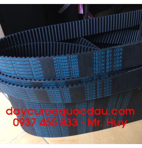 Dây đai răng HTD 1200 8M American belt 
