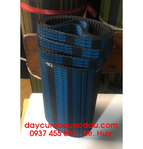 Dây đai răng HTD 456 8M American Belt 