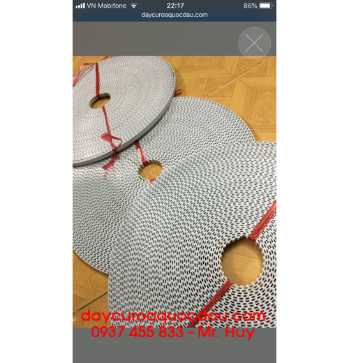 Dây đai răng Pu ghế massage 