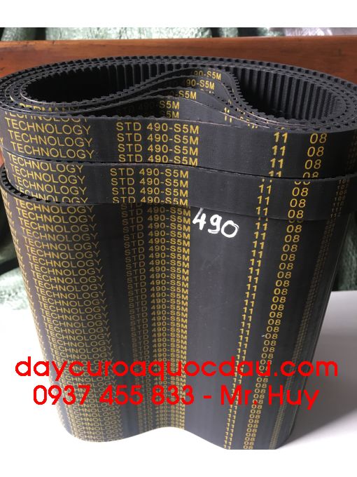 Dây curoa răng 490 S5M 