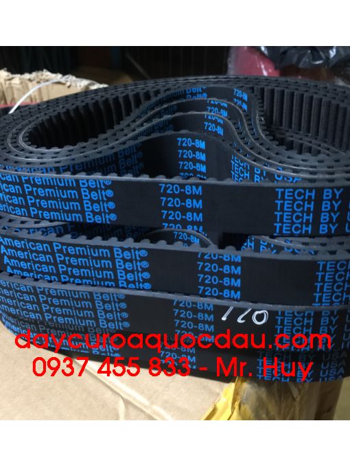 Dây đai răng 720 8M American Premium Belt 