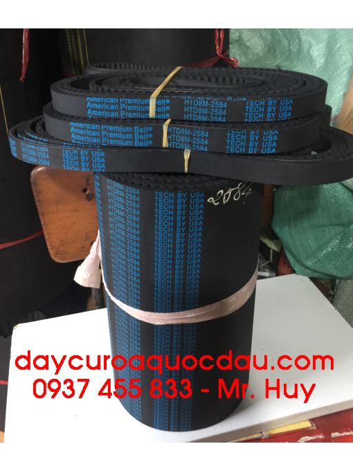 Dây đai răng HTD 2584 8M American belt 